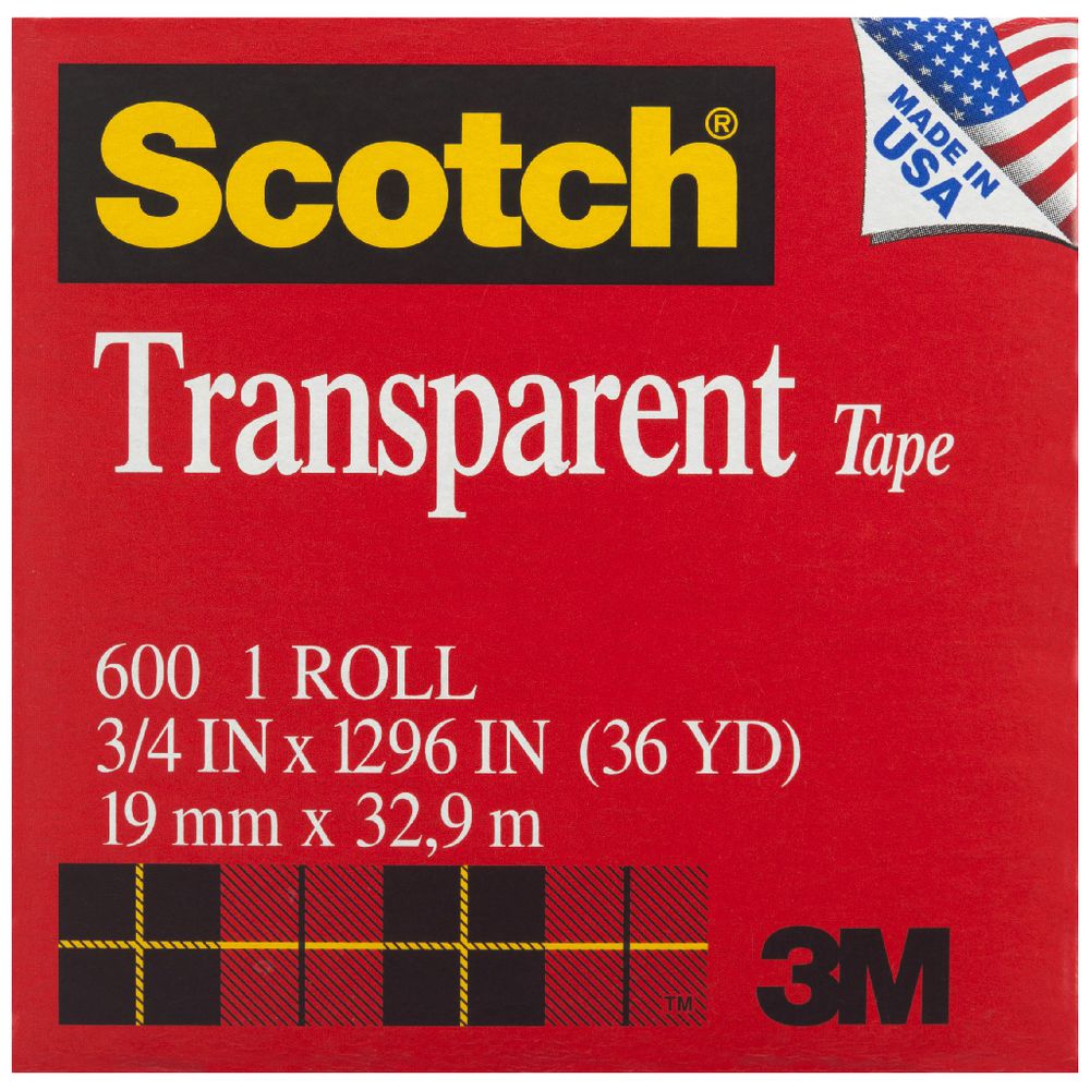 Scotch Transparent Adhesive Tape 19mm x 32.9m
