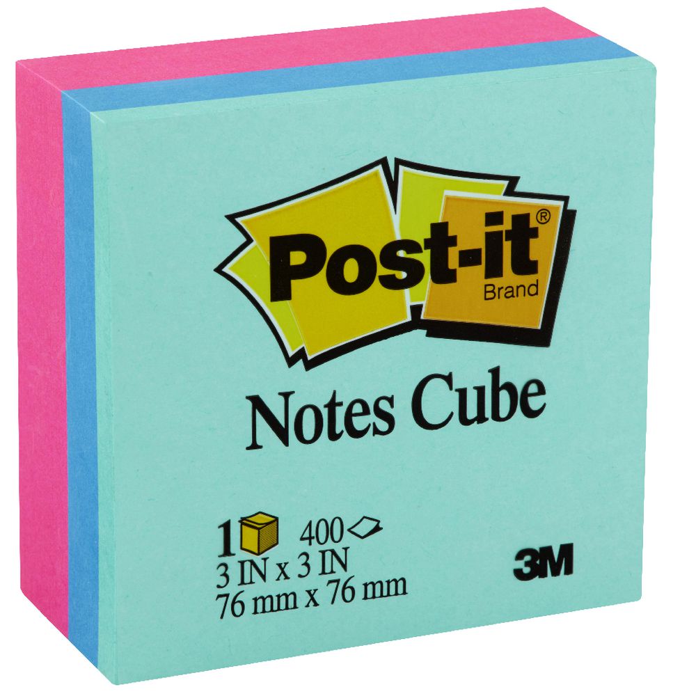 Post-it Notes Memo Cube Pink Wave