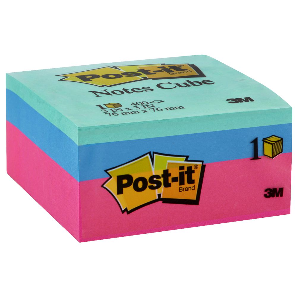 Post-it Notes Memo Cube Pink Wave