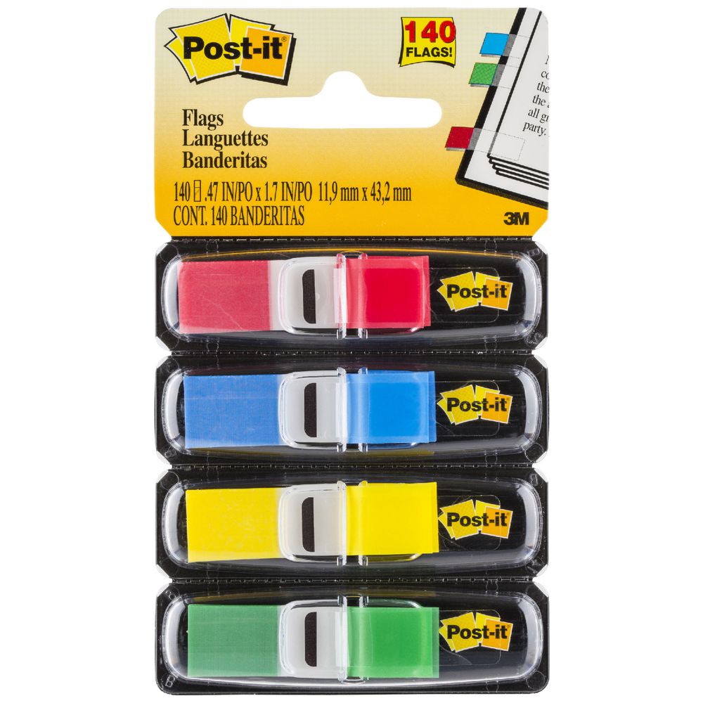 Post-it Mini Flags Basics 4 Pack