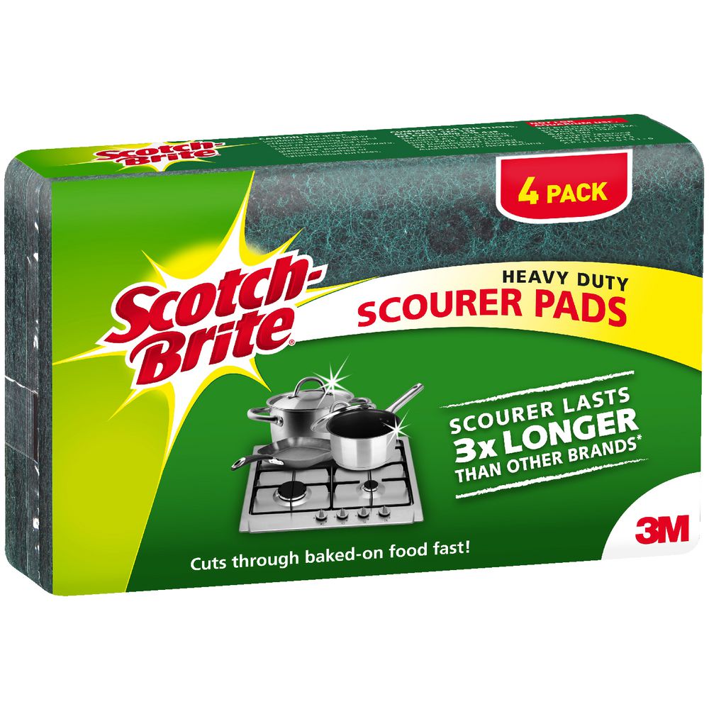 Scotch-Brite Heavy Duty Scourers 4 Pack