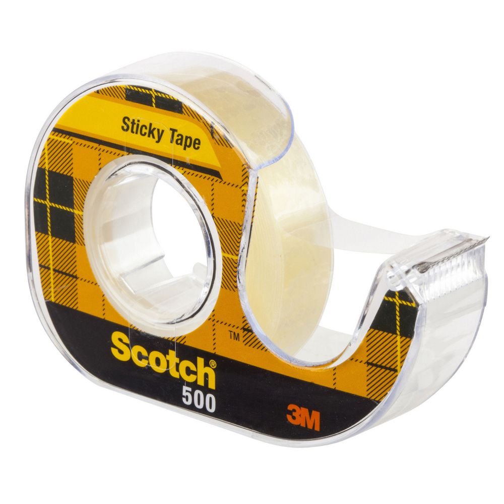 Scotch 500 Everyday Adhesive Tape with Dispenser 12mm x 25m Officeworks