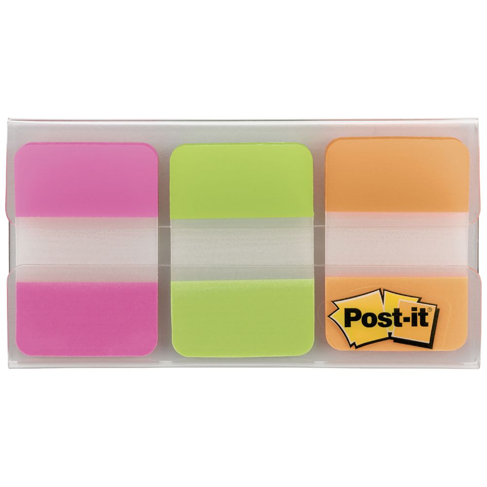 Post-it Durable Filing Tabs Fluoro 3 Pack