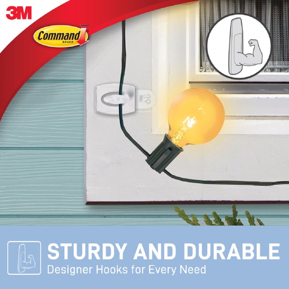 Command Mini Clear Hooks with Clear Strips 6 Pack