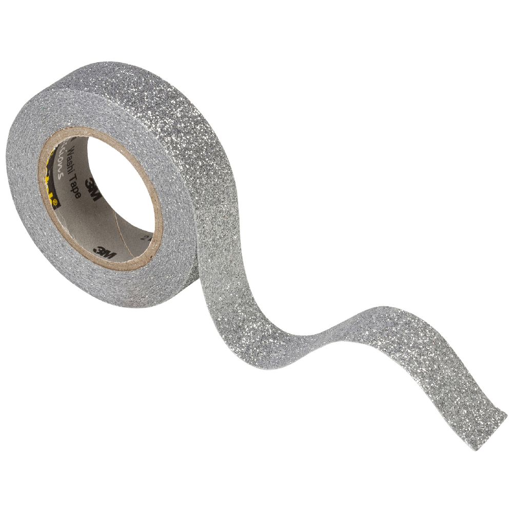 Scotch Expressions Glitter Tape 15mm x 5m Silver
