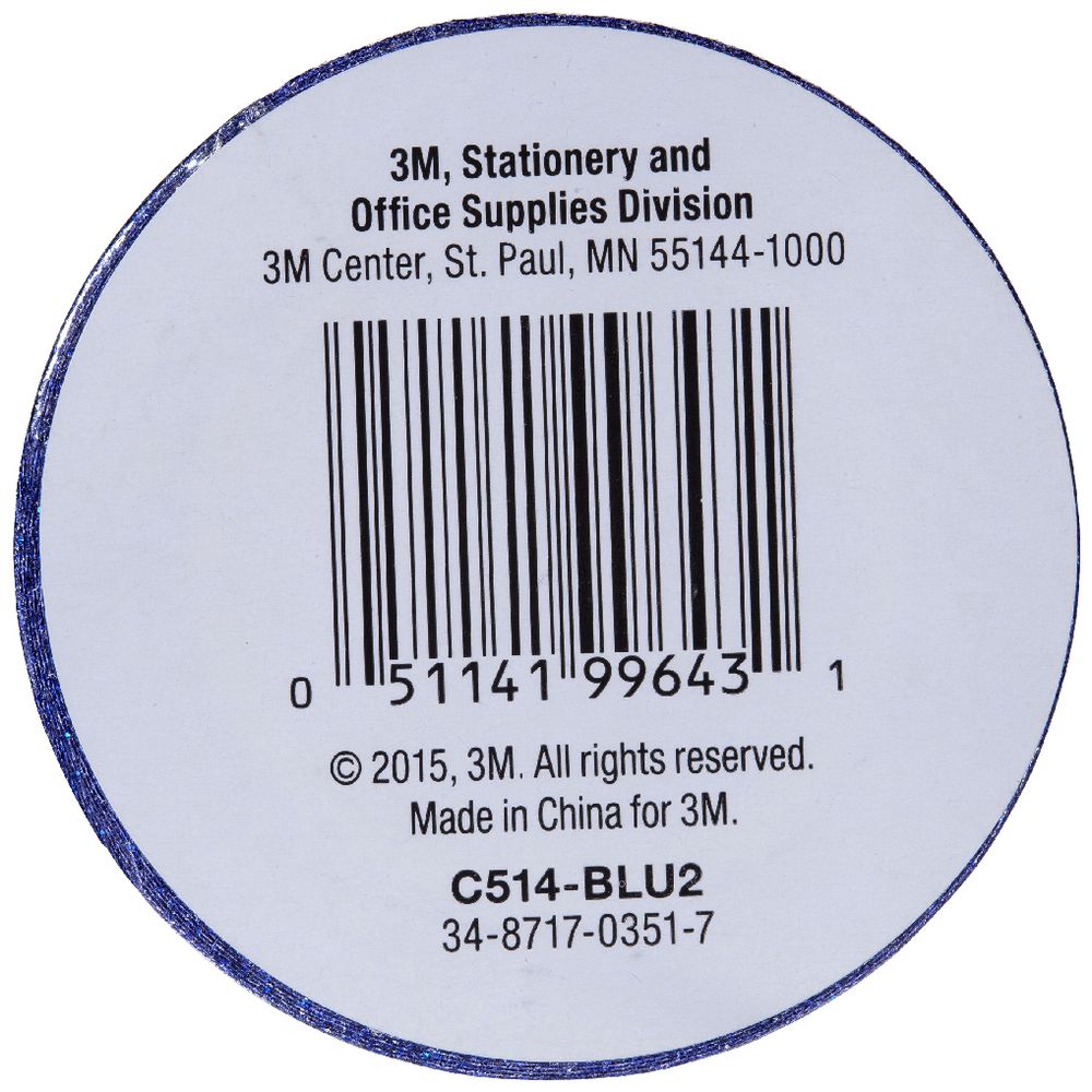 Scotch Expressions Glitter Tape 15mm x 5m Dark Blue
