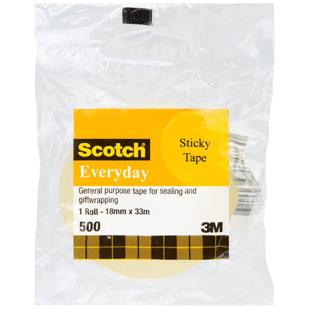 Scotch Everyday 500 Adhesive Tape 18mm x 33m