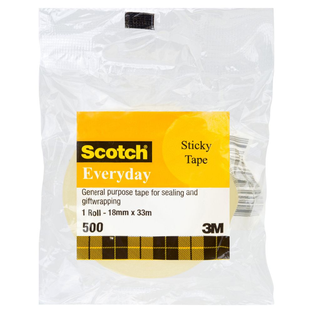 Scotch Everyday 500 Adhesive Tape 18mm x 33m