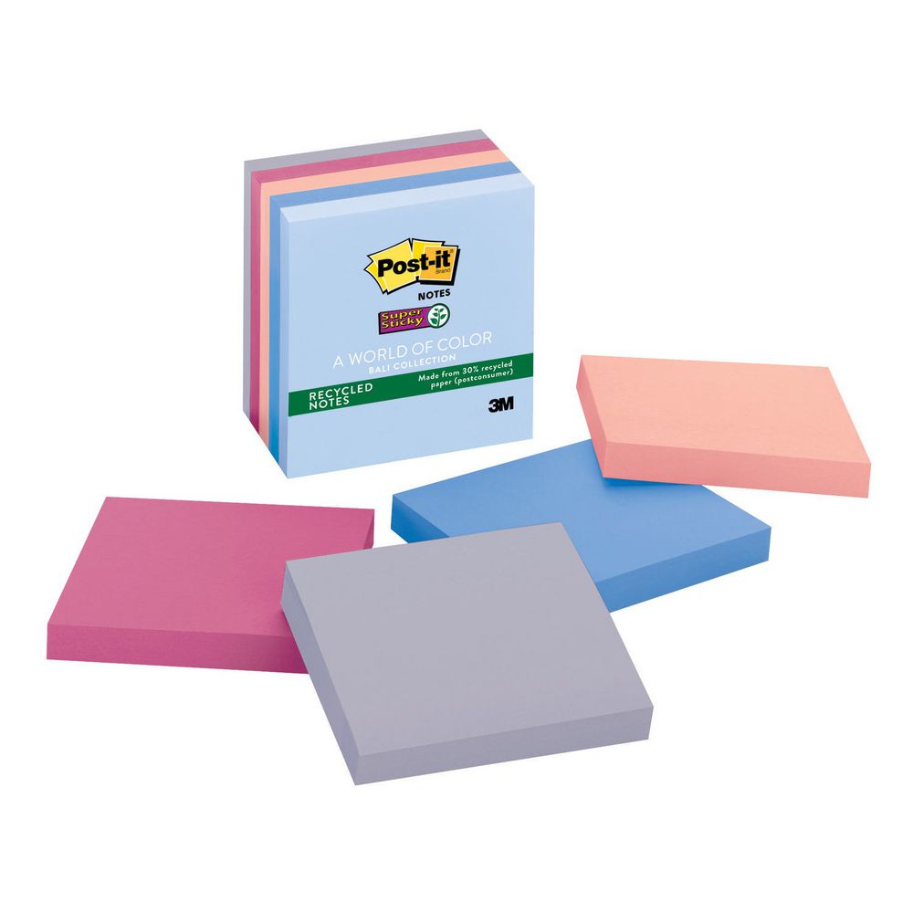 Post-it Super Sticky Recycled Notes Bali 5 Pack