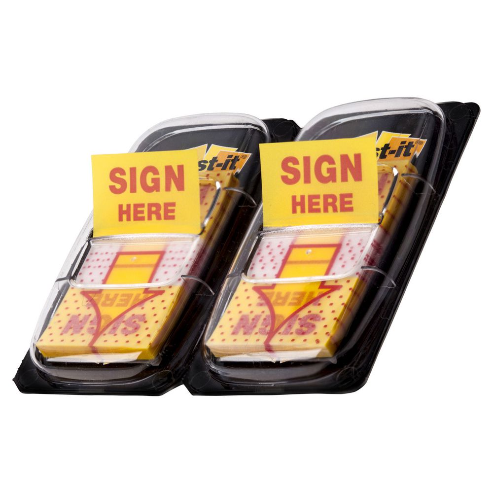 Post-it Sign Here Flags Yellow 24 Pack