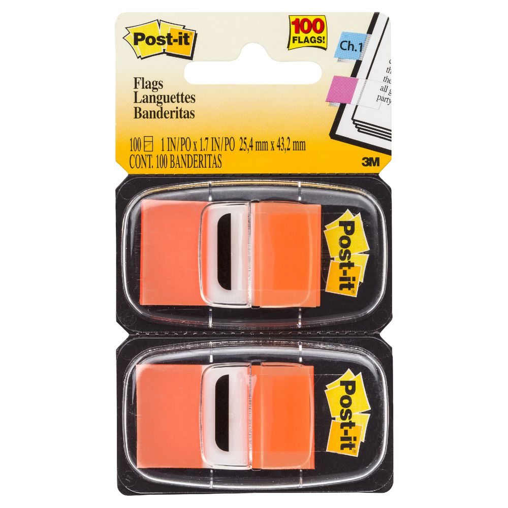 3M Post-it Flags Twin Pack Orange