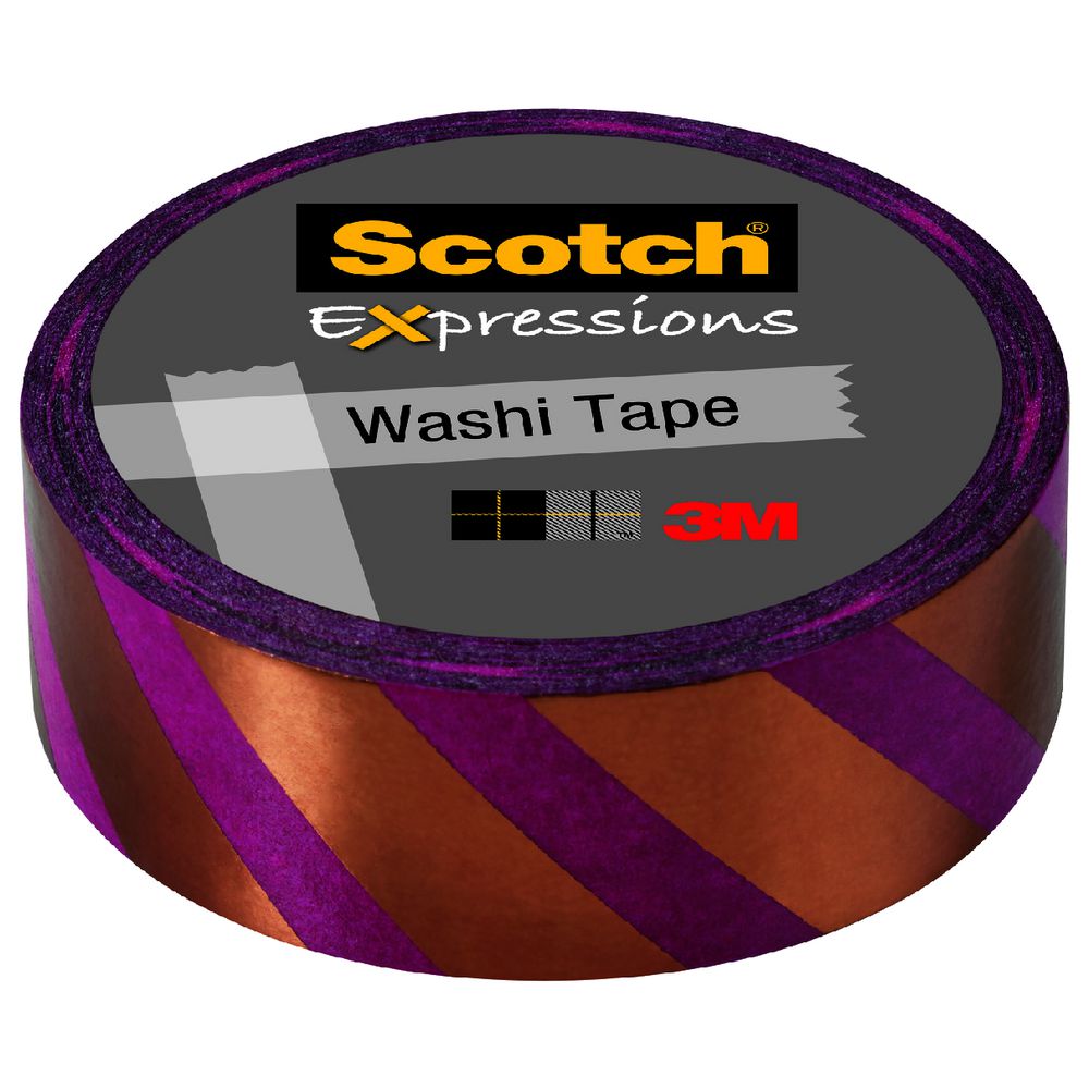 Scotch Expressions Foil Tape 15mm x 7m Pink Star