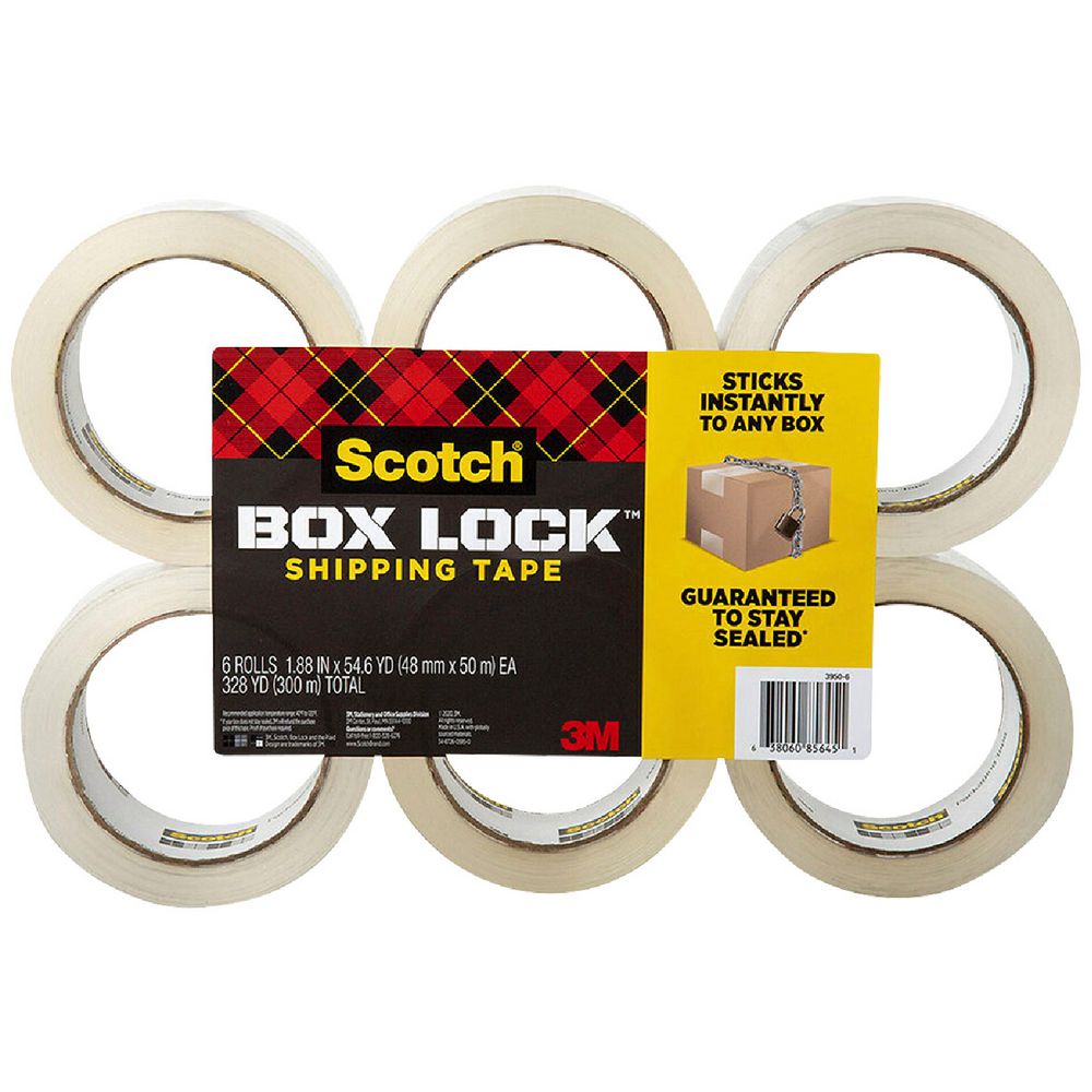 Scotch 3850 Heavy-Duty Packaging Tape With DP300 Dispenser, 3" Core, 1.88" X 54