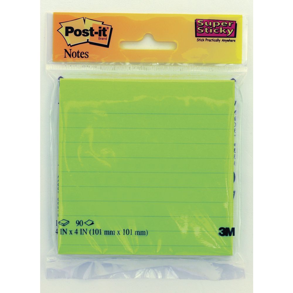 Post-it Super Sticky Lined Notes