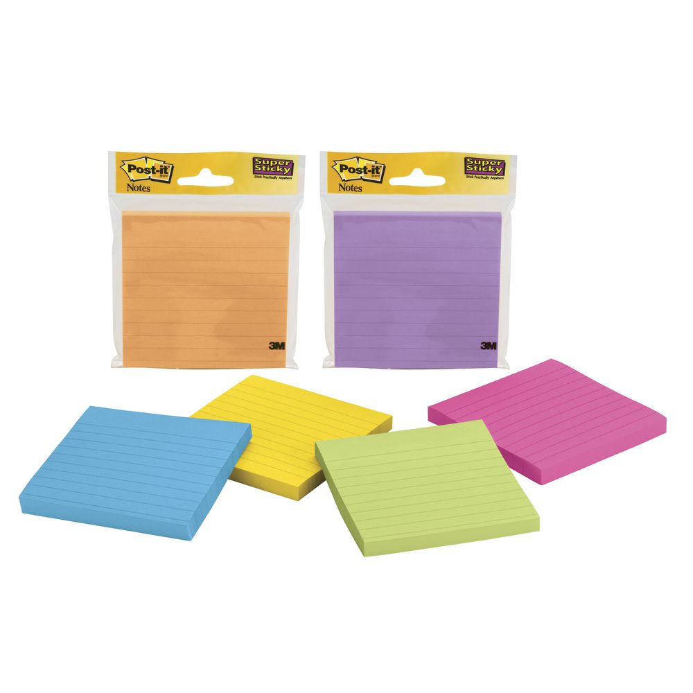Post-it Super Sticky Lined Notes