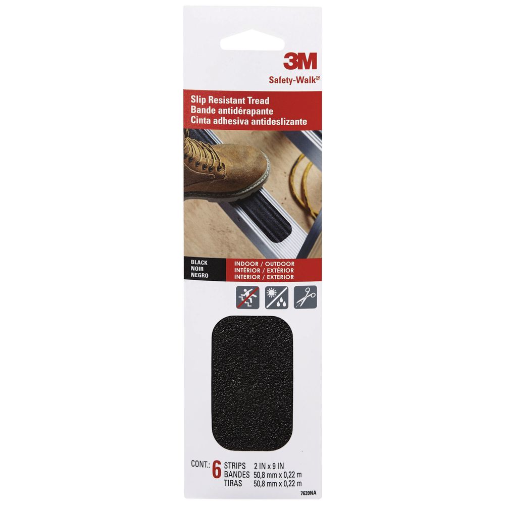 3M Safety Walk Step Ladder Tape Strips Black