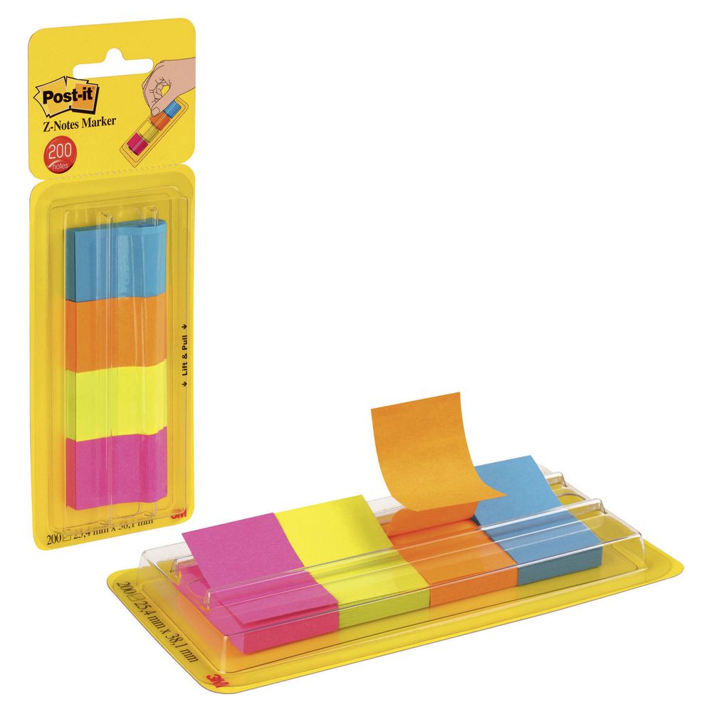 Postit 25mm x 38mm PopUp Page Markers Ultra 4 Pack Officeworks