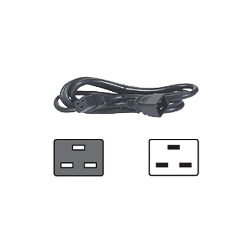 APC IEC 320 EN Male C20 to Female C19 Power Cable 2m 60320