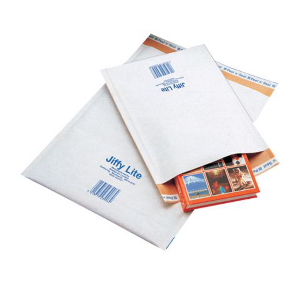 Jiffy Lite Bubble Lined Mailing Bags 240 x 340mm 100 Pack