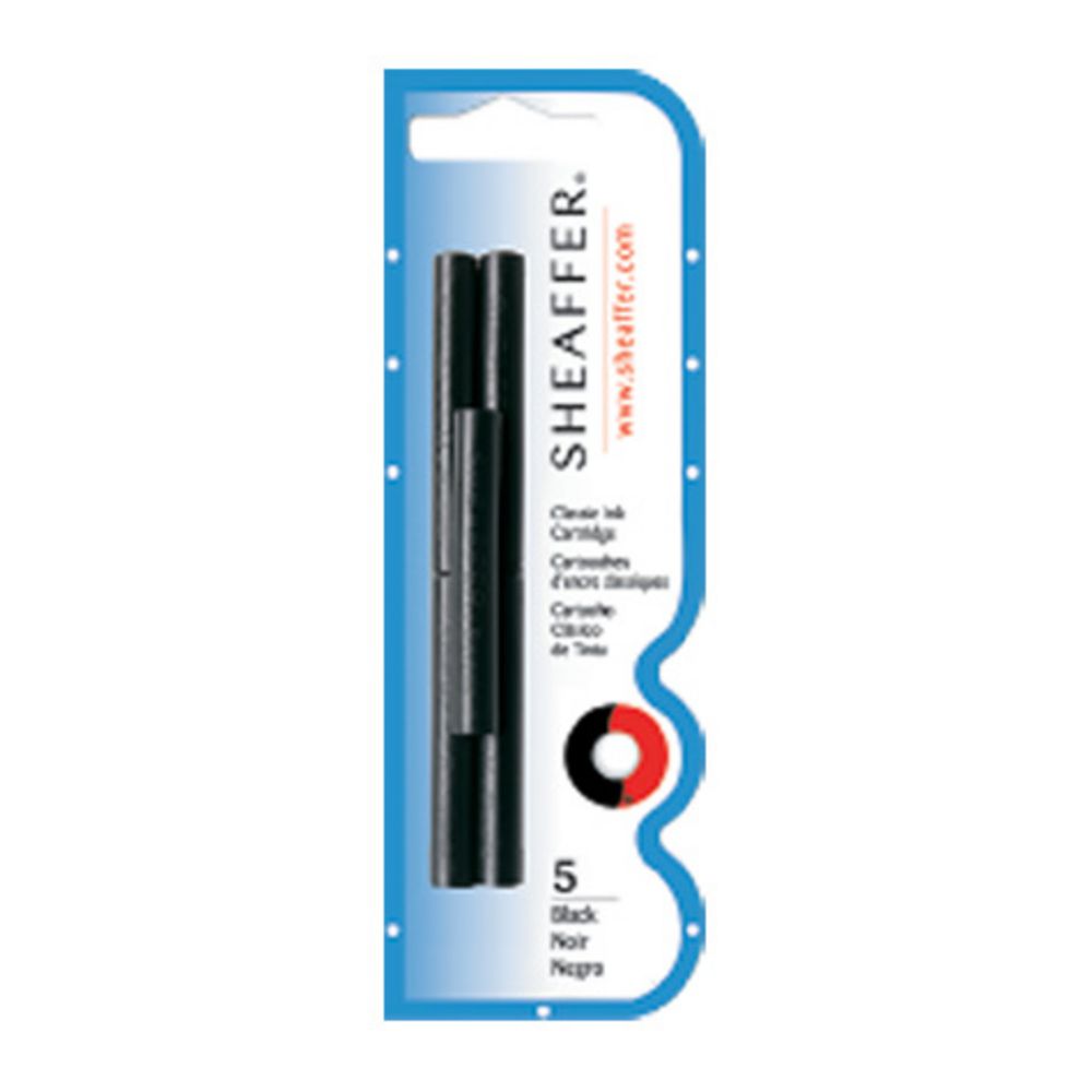 Sheaffer Fountain Pen Refill Cartridges Black 5 Pack