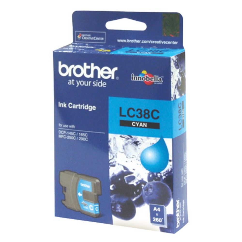 Brother LC-38 Ink Cyan