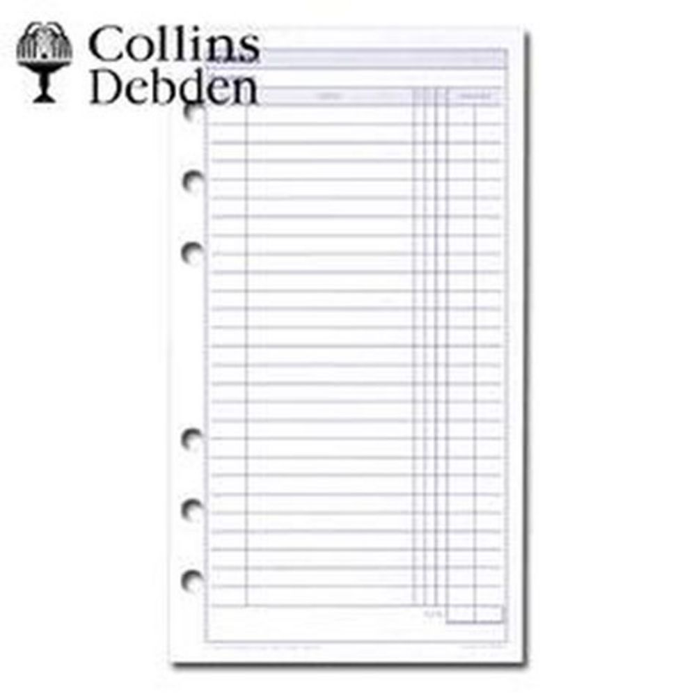 Collins Debden Dayplanner Finance Refill