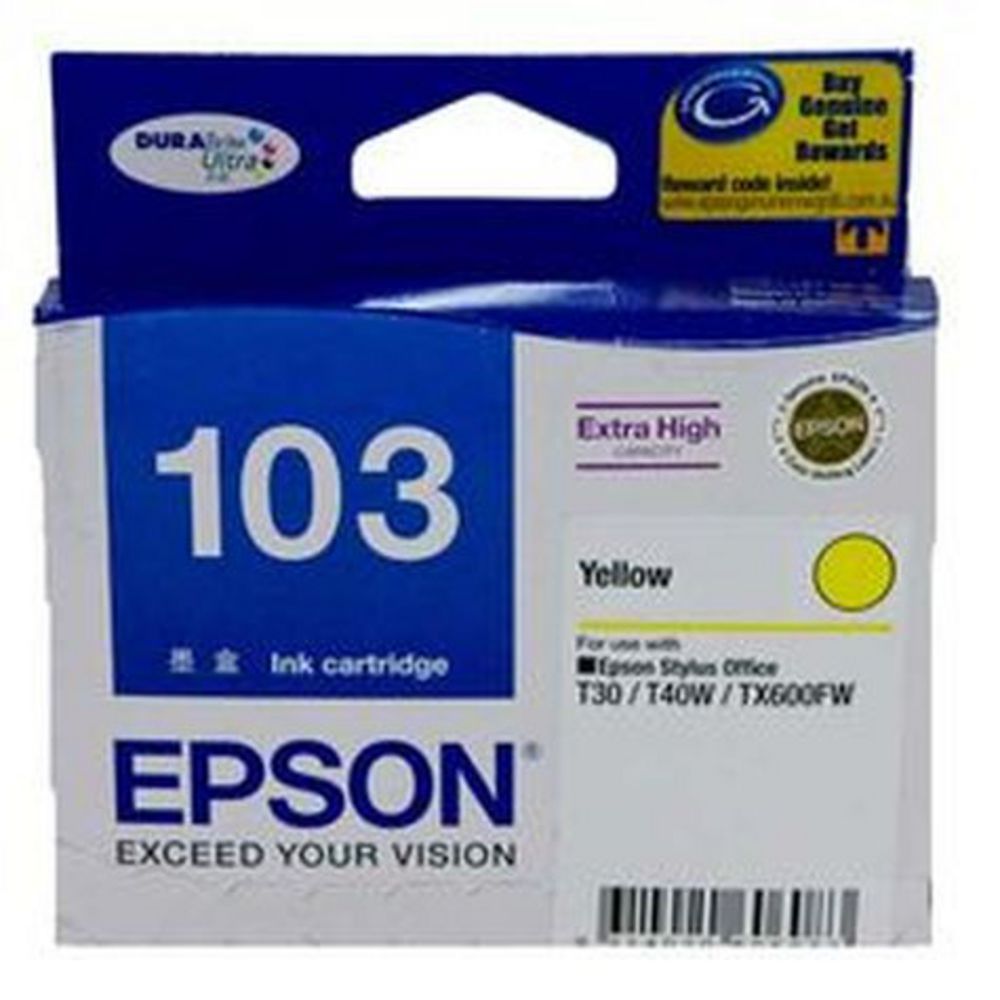 Epson 103 Extra High Capacity Ink Cartridge Yellow