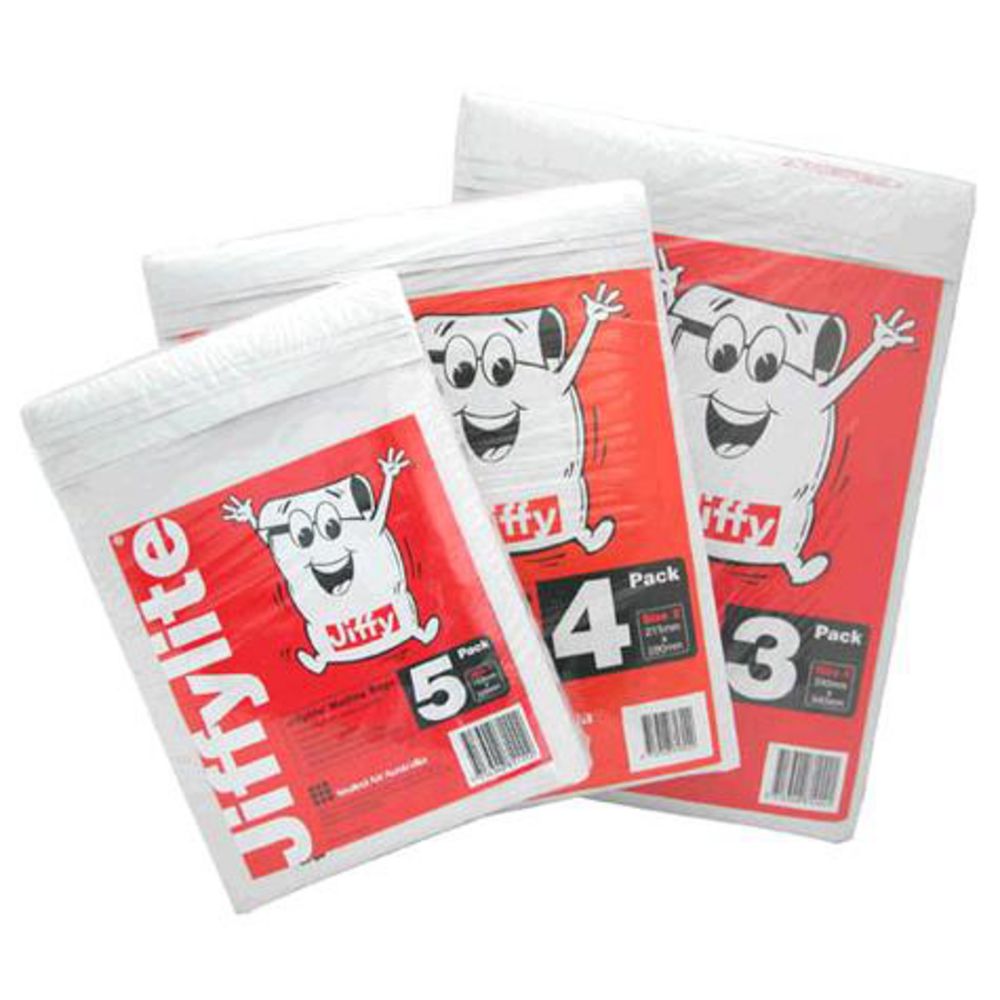 Jiffy Lite Padded Mailing Bags 240 x 340mm 3 Pack