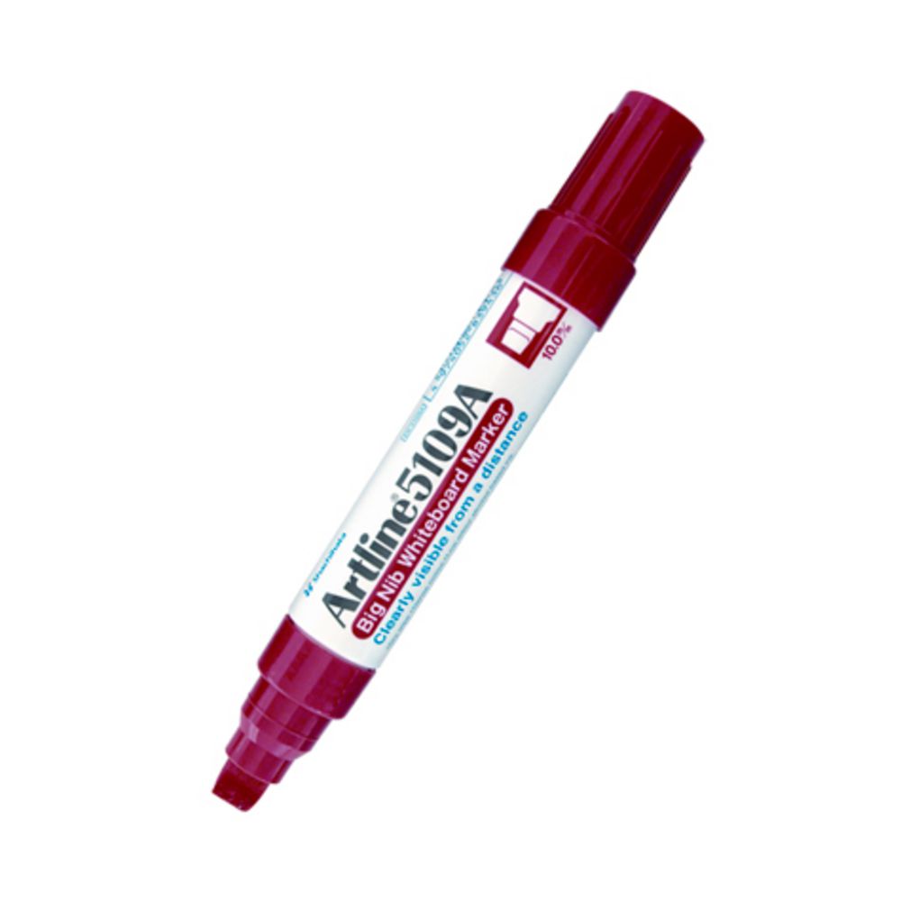 Artline 5109A Big Nib Whiteboard Marker Red