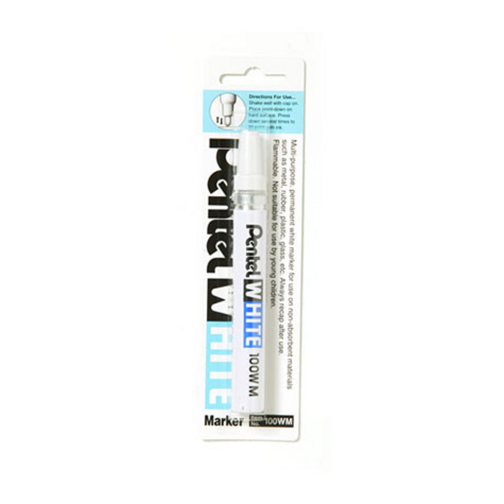 Pentel X100W-M Bullet Marker White