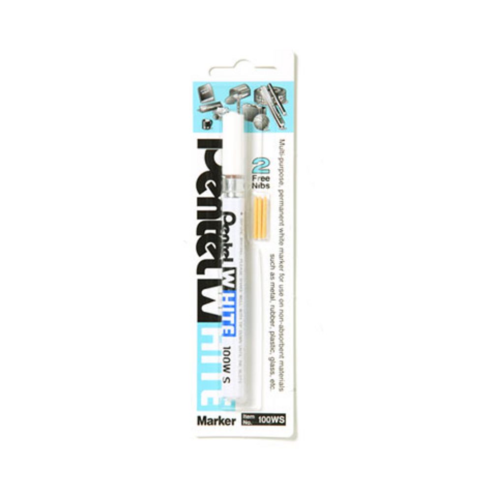 Pentel 100W-S Bullet Marker White