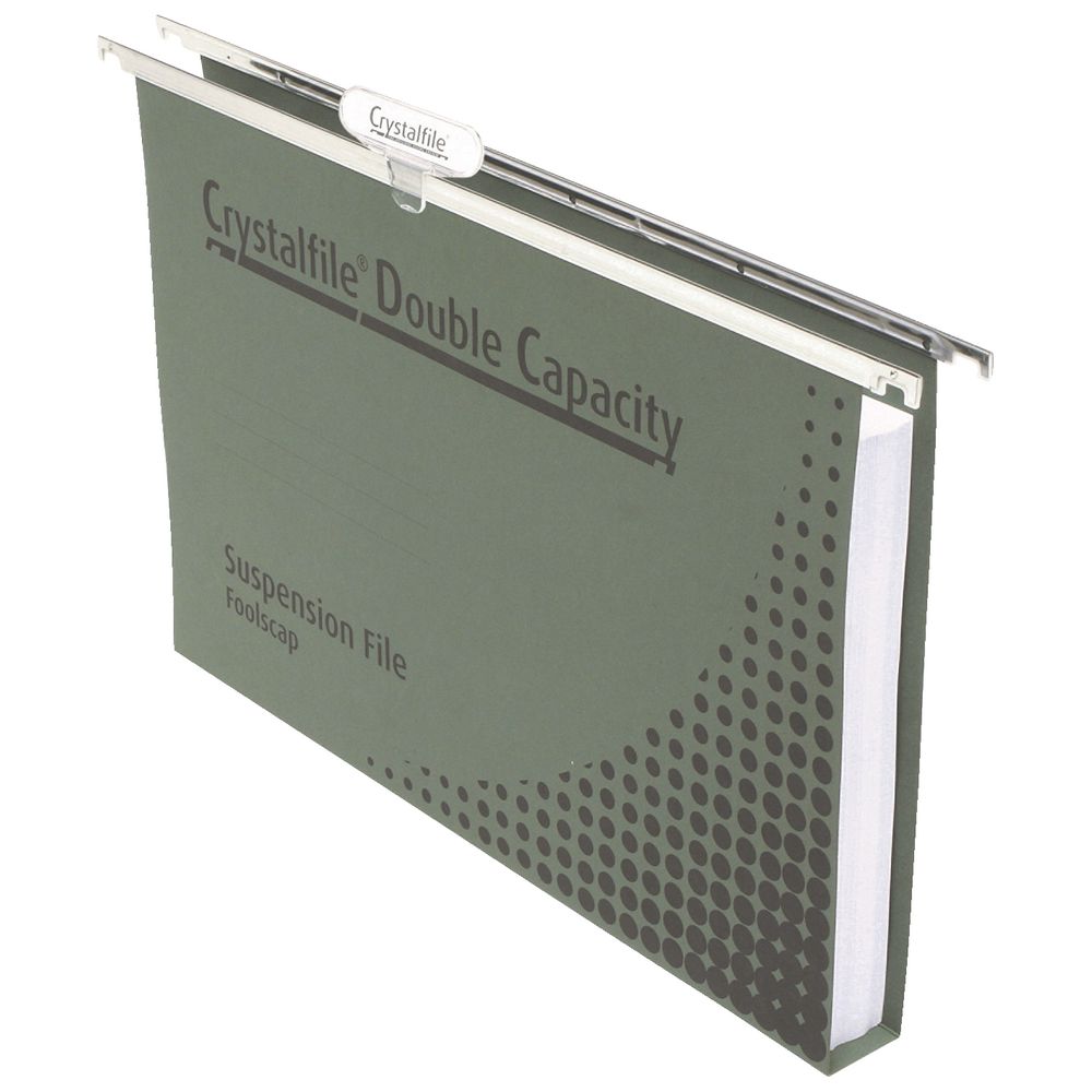 Crystalfile Foolscap Double Capacity Suspension File 50 Pack