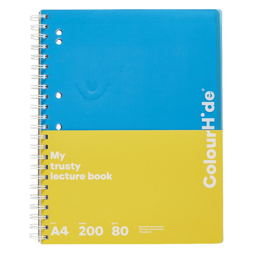 ColourHide My Trusty A4 Lecture Book 200 Page Blue