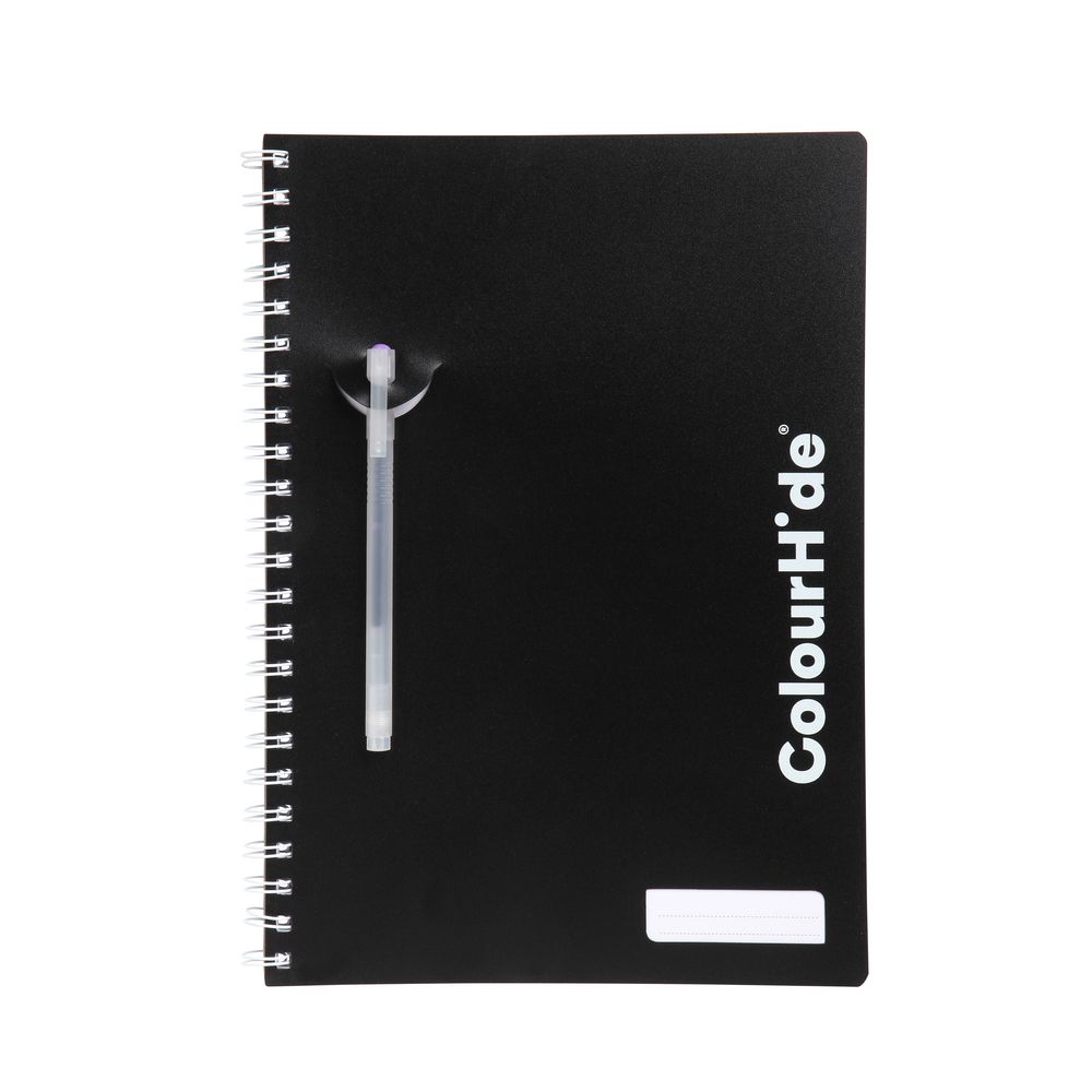 ColourHide My Trusty A4 Spiral Notebook 120 Page Black