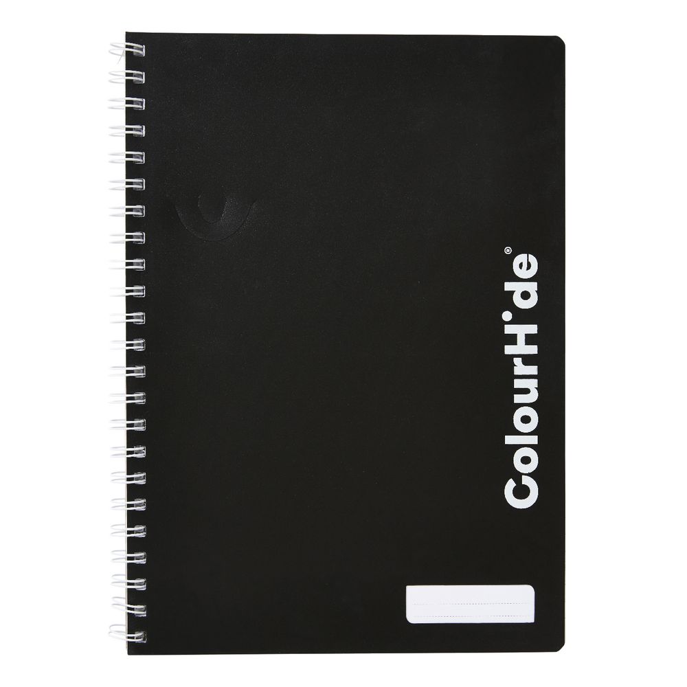 ColourHide My Trusty A4 Spiral Notebook 120 Page Black