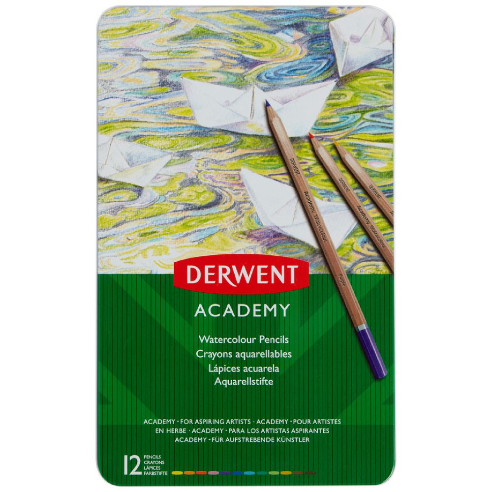 Derwent Academy Watercolour Pencils 12 Pack