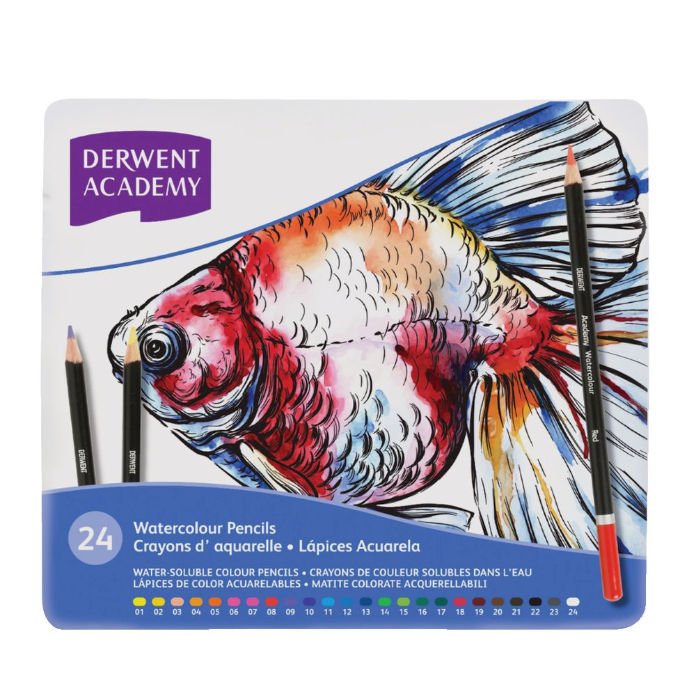 Derwent Academy Watercolour Set of 24 Pencils