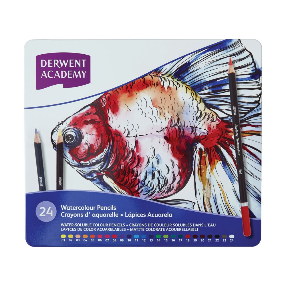 Derwent Academy Watercolour Set of 24 Pencils
