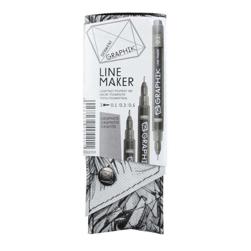 Derwent Graphik Line Marker Graph 3 Pack
