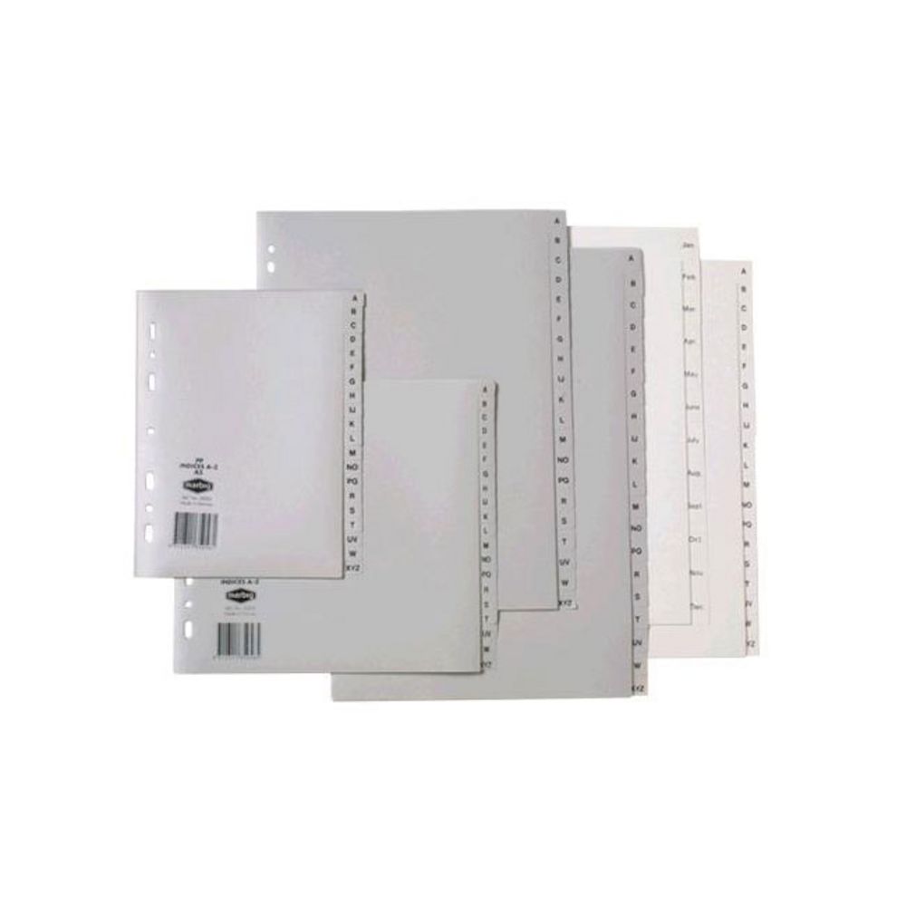 Marbig Polypropylene A4 1-10 Tab Divider Grey