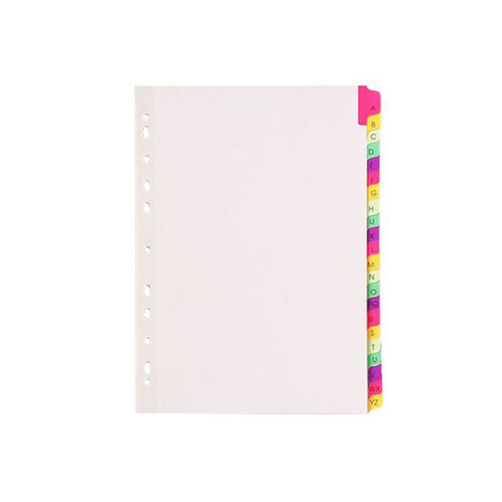 Marbig Fluoro A4 A-Z Tab Divider White