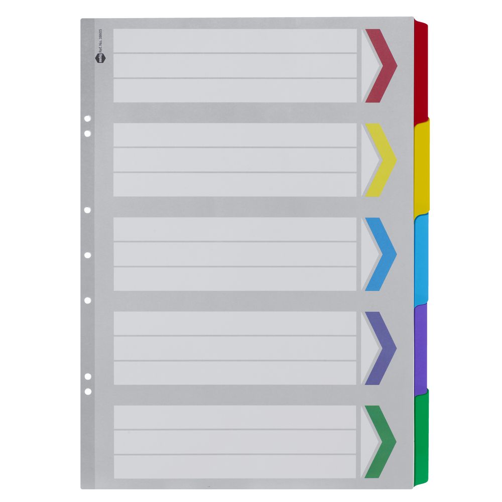 Marbig Reinforced A3 5 Tab Portrait Divider