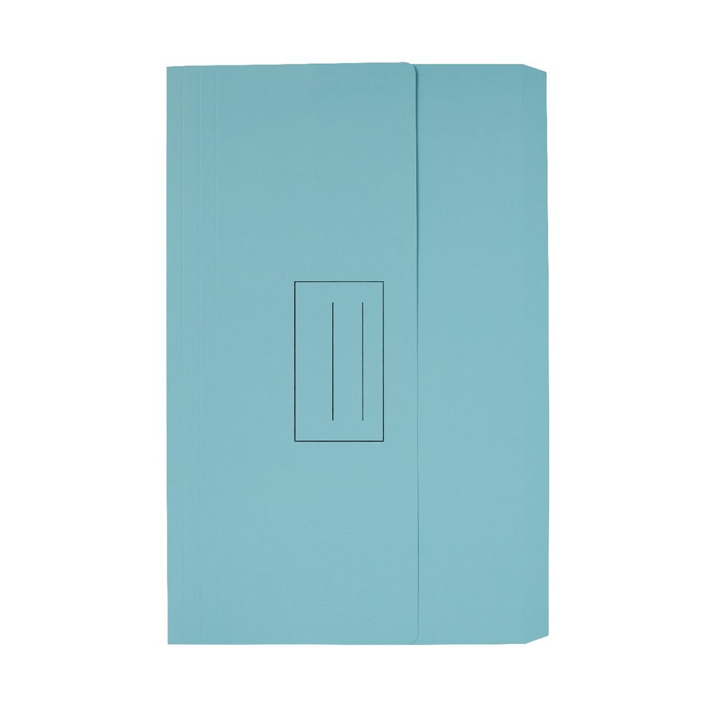 Document Wallet Foolscap 240gsm Aqua 10 Pack