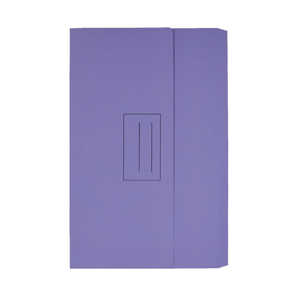 Document Wallet Foolscap 240gsm Purple 10 Pack