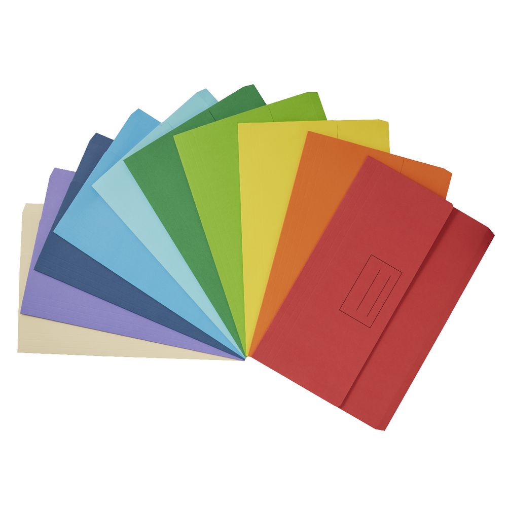 Document Wallet Foolscap 240gsm Purple 10 Pack