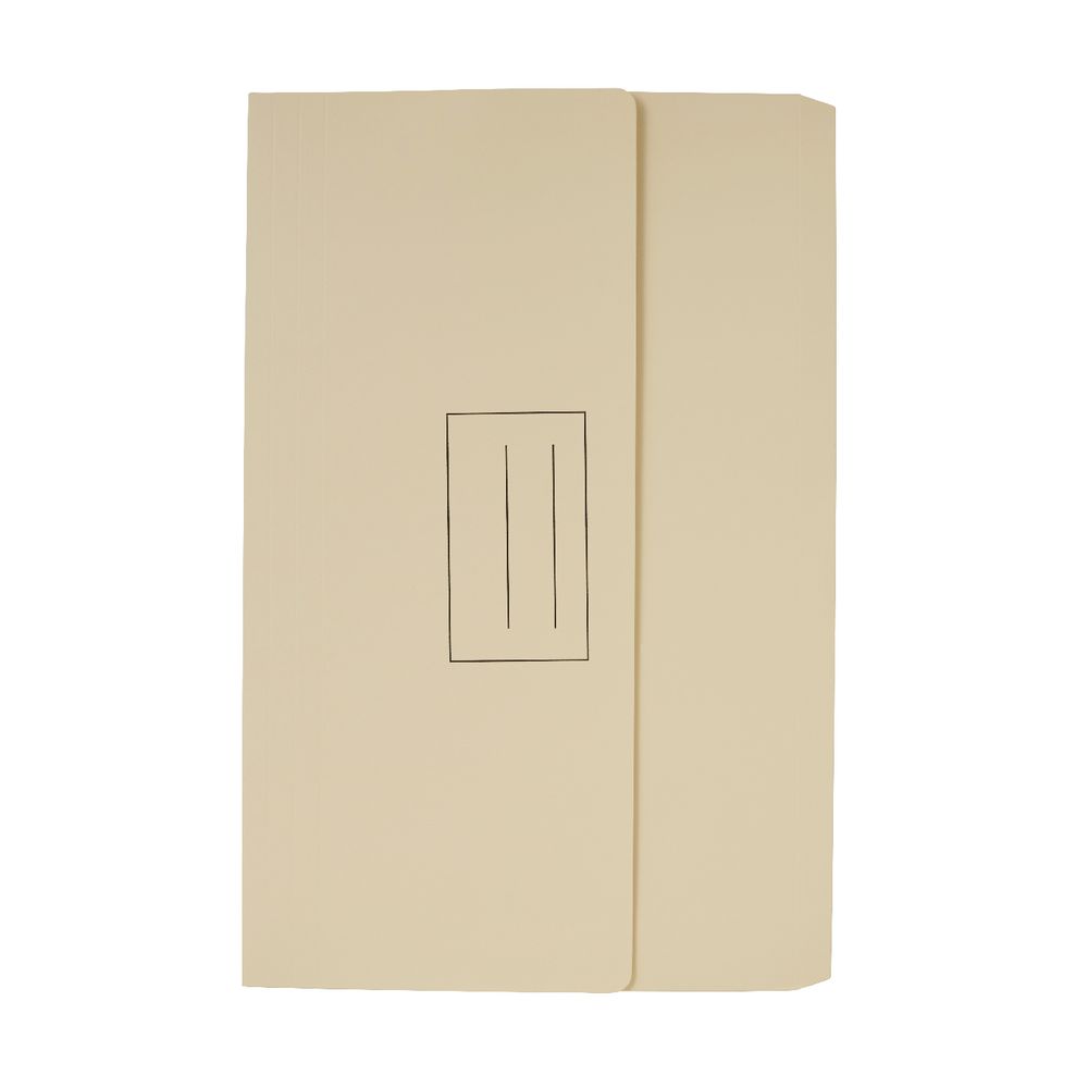 Document Wallet Foolscap 240gsm Buff 10 Pack