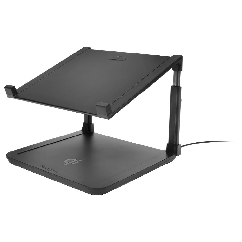 Kensington Laptop Riser with Qi Wireless Charging Pad