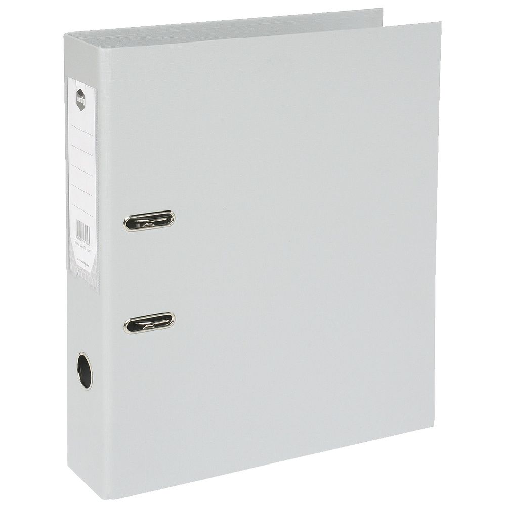 Marbig Foolscap 2 Ring Lever Arch File PVC Grey