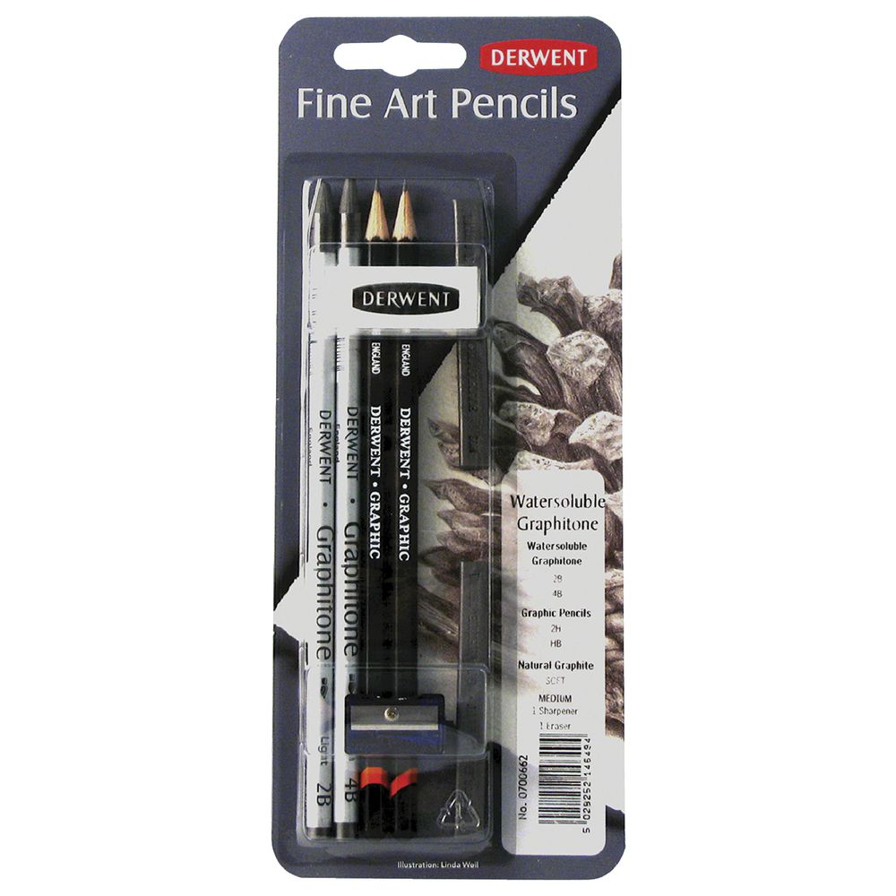 Derwent Water Soluble Graphitone Mixed Media Set
