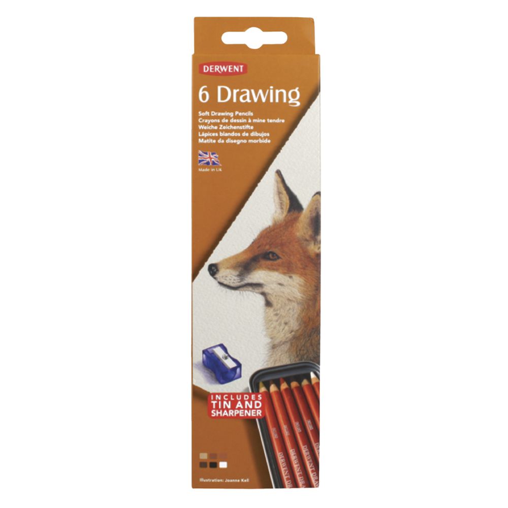 Derwent Drawing Tin 6 Pack